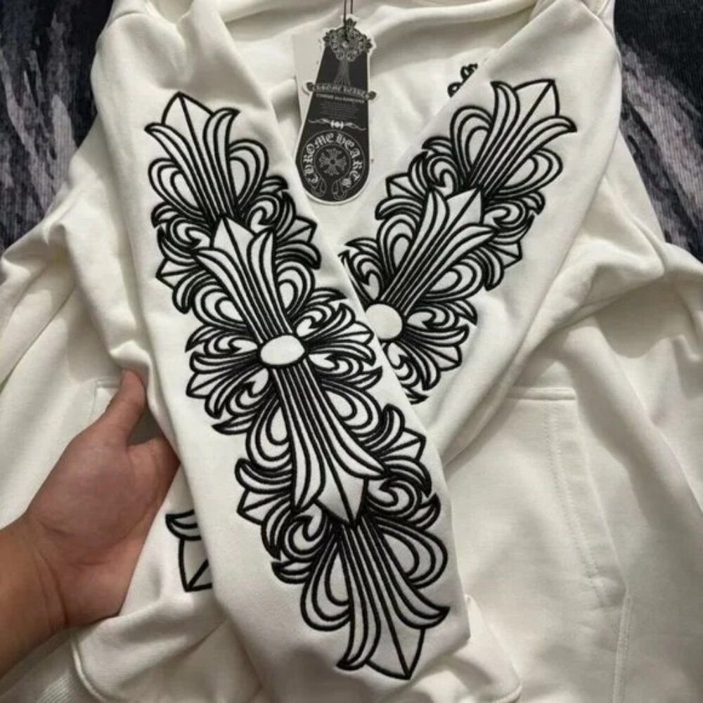 Classic Chrome Hearts Hoodie White - Picture 3 of 7